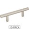 Elements 3" Center-to-Center Satin Nickel Naples Cabinet Bar Pull,  136SN-10 - alternate 1